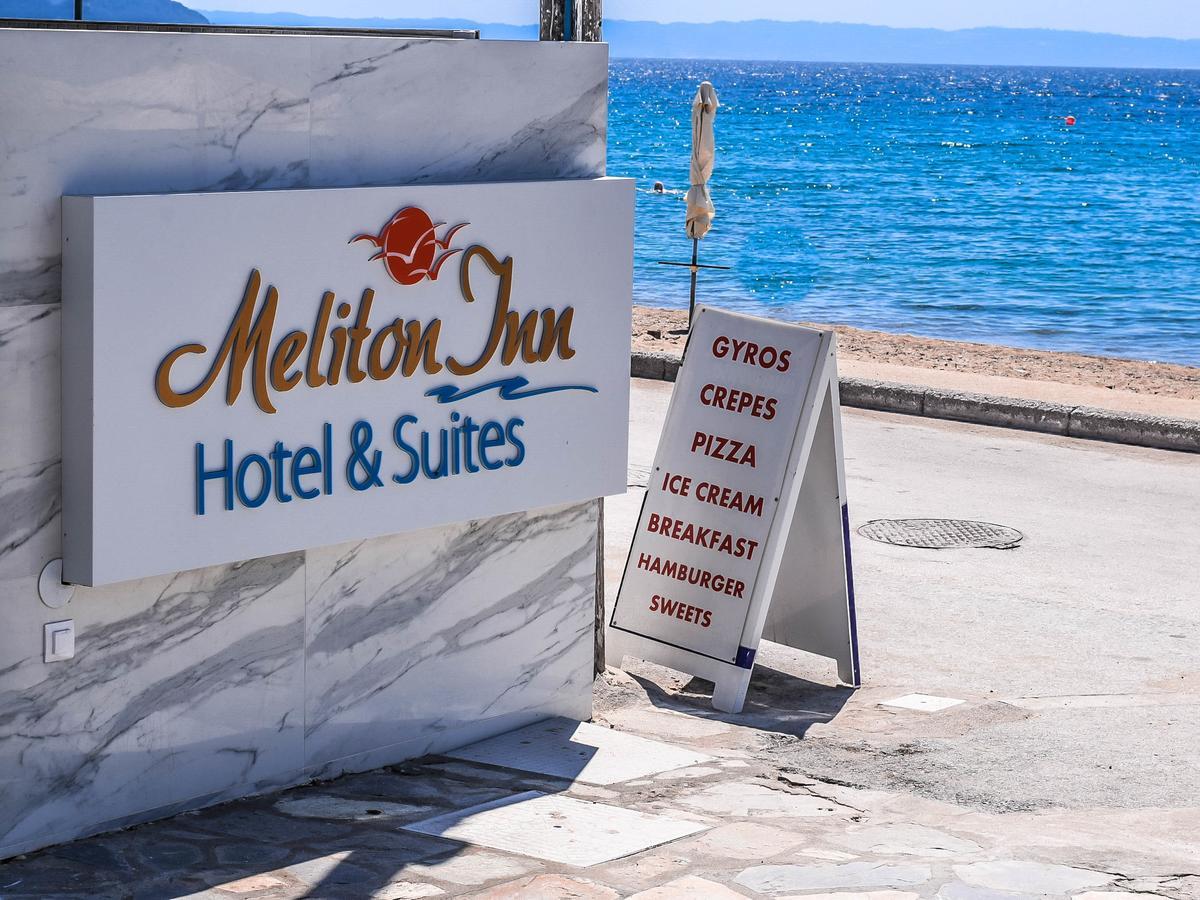 Meliton Inn Hotel & Suites By The Beach Néosz Marmarász Kültér fotó